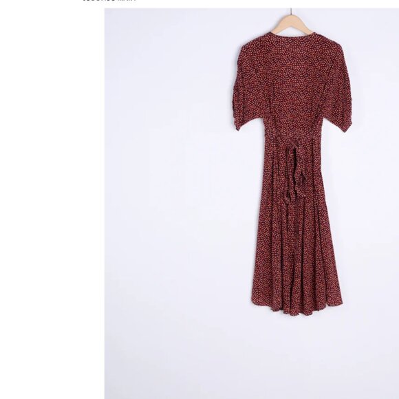 Ba&sh Giani wrap dress Marine size 3 (US 8) - Picture 3 of 4